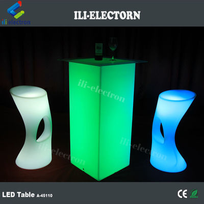 Modernas mesas de muebles de luz LED RGB con batería de litio recargable