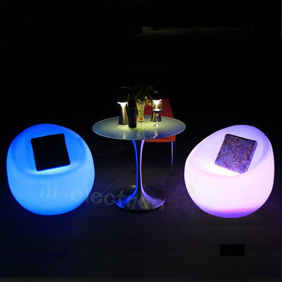 Salón sillas respaldo sofá sofá LED taburete de plástico