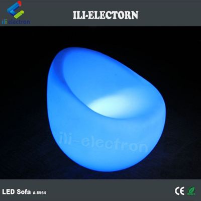 Salón sillas respaldo sofá sofá LED taburete de plástico