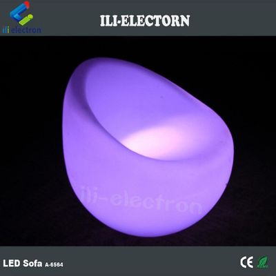 Salón sillas respaldo sofá sofá LED taburete de plástico