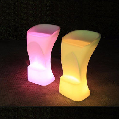 RGB colorido diseño moderno led iluminado silla de bar