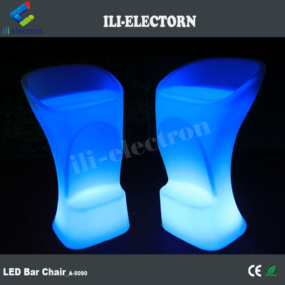 RGB colorido diseño moderno led iluminado silla de bar