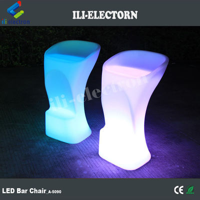 RGB colorido diseño moderno led iluminado silla de bar