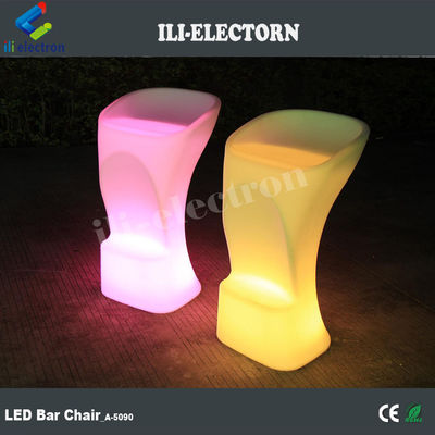 RGB colorido diseño moderno led iluminado silla de bar