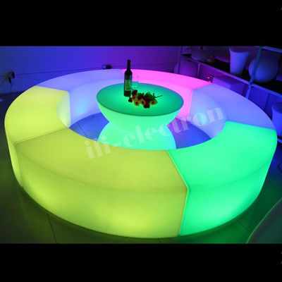 Muebles de luz LED de cambio de color, silla de salón LED recargable OEM