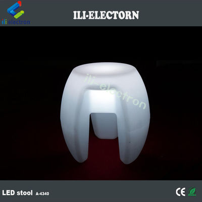 Muebles de luz LED de colores, bar apilado taburete iluminado recargable