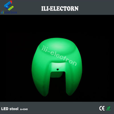 Muebles de luz LED de colores, bar apilado taburete iluminado recargable