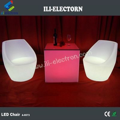 Muti-color brillante portable recargable iluminado LED silla de fiesta