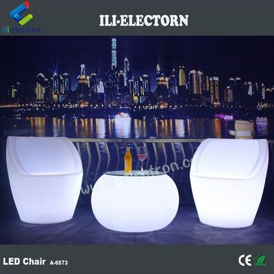 Muti-color brillante portable recargable iluminado LED silla de fiesta