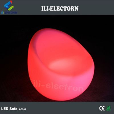 PE Plástico recargable RGB Iluminado Sofá de bar Led Control remoto Infarad