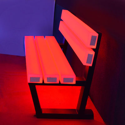 Muebles de jardín de 16 colores de plástico iluminados