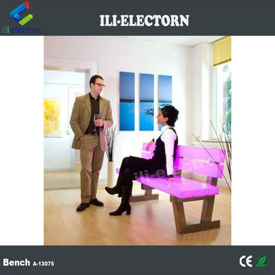 Muebles de jardín de 16 colores de plástico iluminados