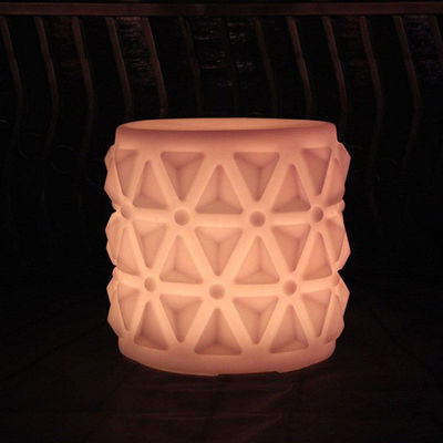 Muebles de plástico con luz LED, sillas para jardín de infantes.