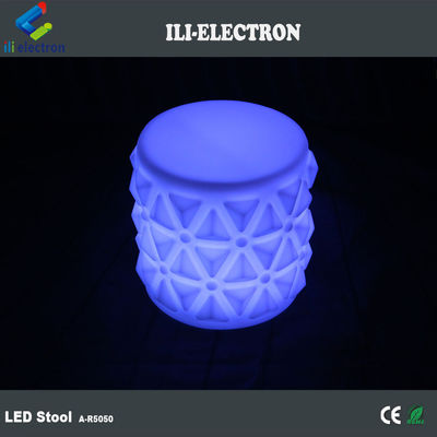 Muebles de plástico con luz LED, sillas para jardín de infantes.