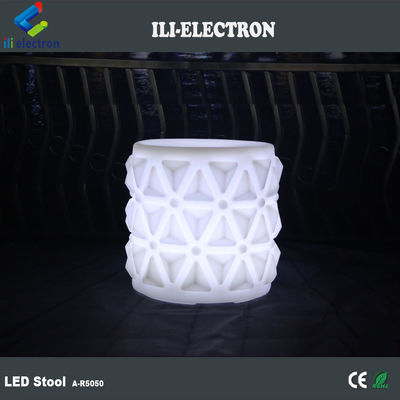 Muebles de plástico con luz LED, sillas para jardín de infantes.