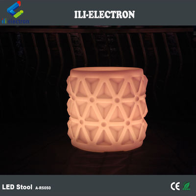 Muebles de plástico con luz LED, sillas para jardín de infantes.