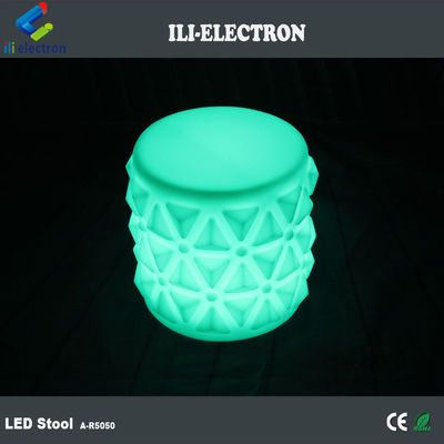 Muebles de plástico con luz LED, sillas para jardín de infantes.