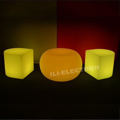 sillas de plástico recargable con luz LED