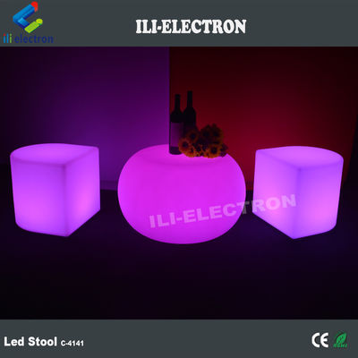 sillas de plástico recargable con luz LED
