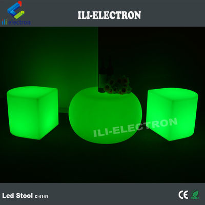 sillas de plástico recargable con luz LED