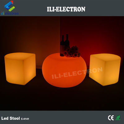 sillas de plástico recargable con luz LED