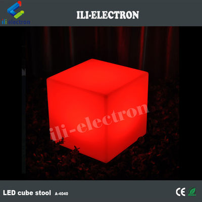 Cubo LED de plástico PE para iluminar 3D