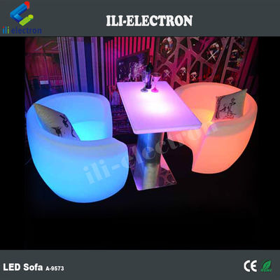Muebles de bar LED luminosos sillas de café LED