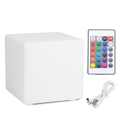 Comerciante exterior de luz LED cubo, taburetes de bar iluminados con certificación CE ROHS