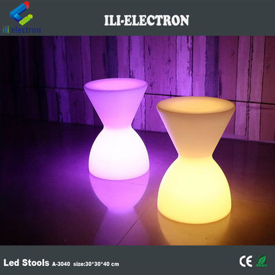 Con control remoto, taburetes de bar de plástico con LED