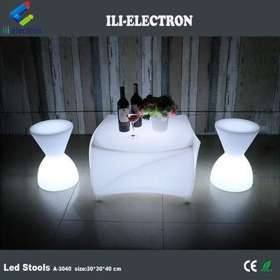 Con control remoto, taburetes de bar de plástico con LED