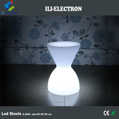 Con control remoto, taburetes de bar de plástico con LED