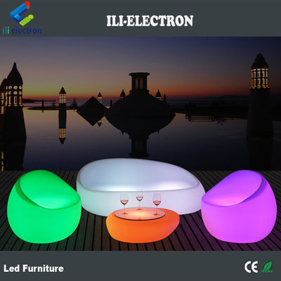 Silla de mesa de té de plástico de color cambiante a prueba de agua