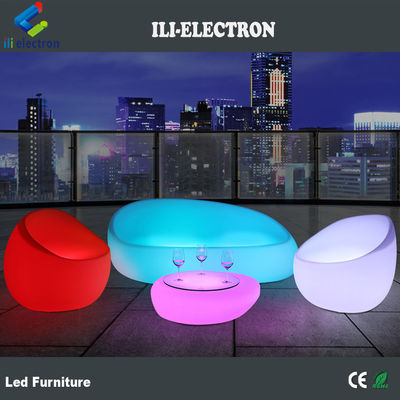 Silla de mesa de té de plástico de color cambiante a prueba de agua