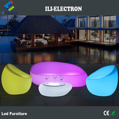 Silla de mesa de té de plástico de color cambiante a prueba de agua