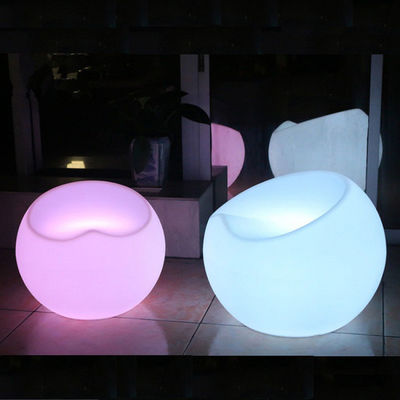 silla de bar de plástico con LED
