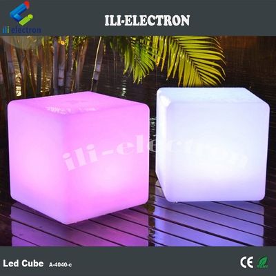 Control remoto Rgb con cambio de color Batería recargable de plástico iluminado luz de cubo