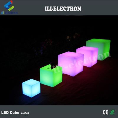 Control remoto Rgb con cambio de color Batería recargable de plástico iluminado luz de cubo