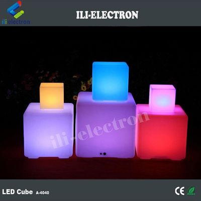 Control remoto Rgb con cambio de color Batería recargable de plástico iluminado luz de cubo