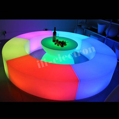 Muebles de plástico LED baratos /muebles de plástico LED luz / taburetes de bar LED