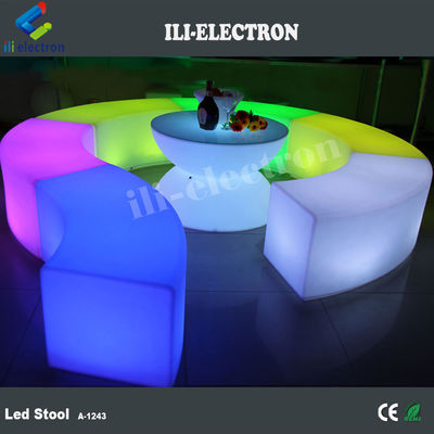 Muebles de plástico LED baratos /muebles de plástico LED luz / taburetes de bar LED