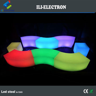 Muebles de plástico LED baratos /muebles de plástico LED luz / taburetes de bar LED