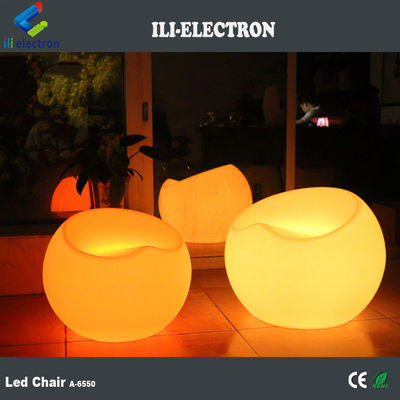 Silla de luz con forma de manzana/Silla de coctel con forma de luz/Silla de bar con luz