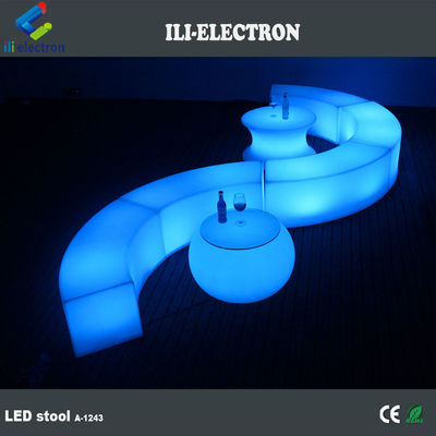 Muebles de bar con LED curvado para jardín exterior