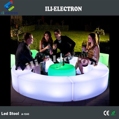 Muebles de bar con LED curvado para jardín exterior