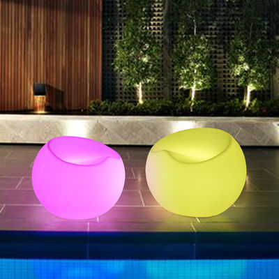 Modular Cambio de color silla de aire acondicionado Muebles de salón de plástico LED Light Up Sofa
