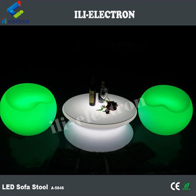 Modular Cambio de color silla de aire acondicionado Muebles de salón de plástico LED Light Up Sofa