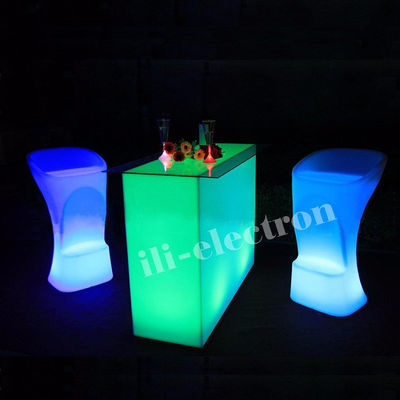Nuevo diseño Rectángulo Iluminado fiesta led luz led mesa de cóctel