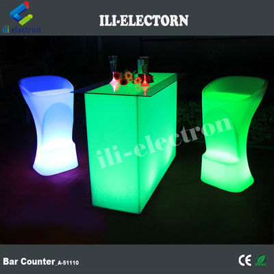 Nuevo diseño Rectángulo Iluminado fiesta led luz led mesa de cóctel