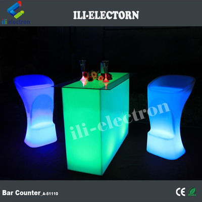 Nuevo diseño Rectángulo Iluminado fiesta led luz led mesa de cóctel