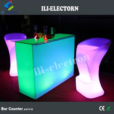Nuevo diseño Rectángulo Iluminado fiesta led luz led mesa de cóctel